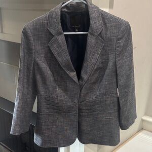 The Limited Gray Textured Blazer